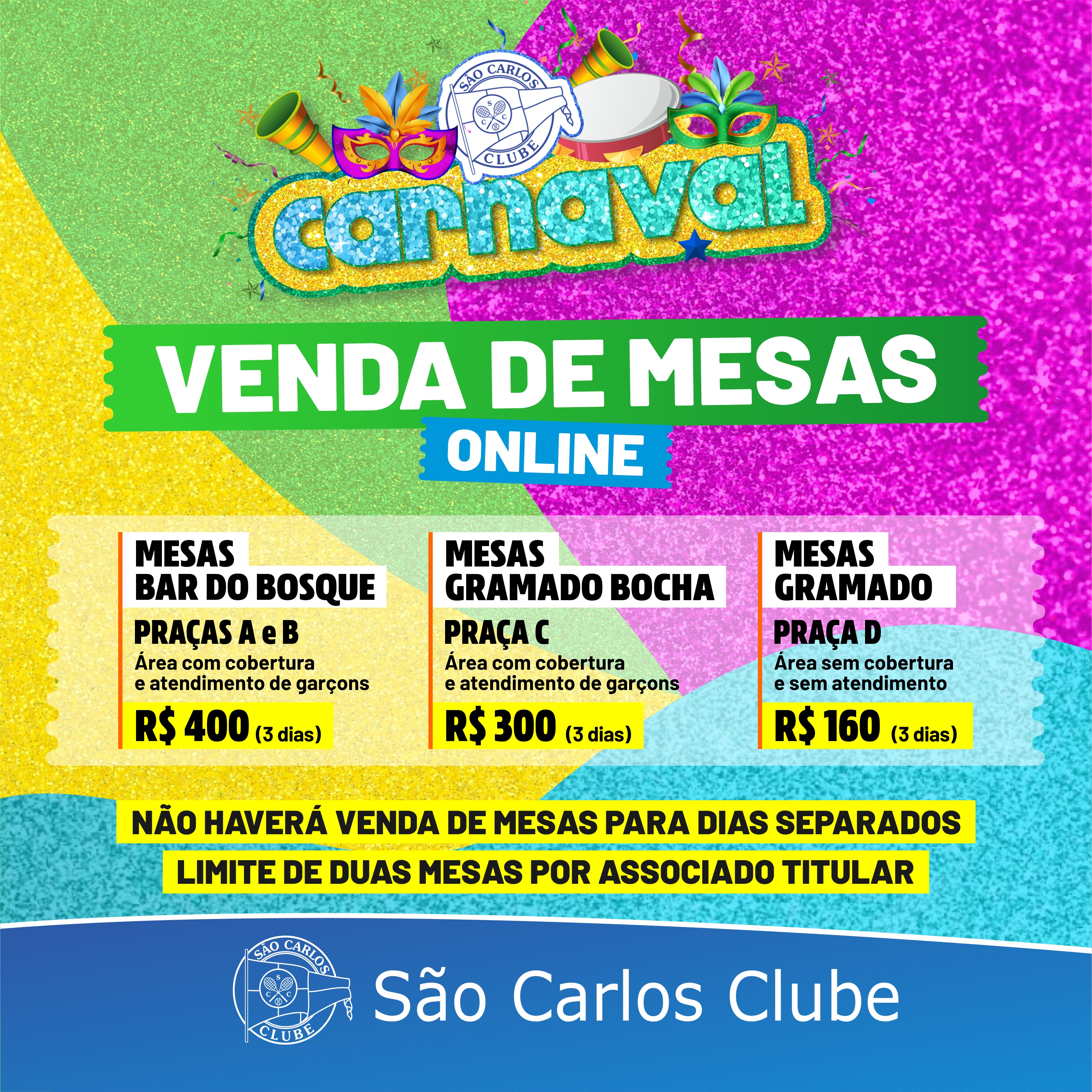 São Carlos Clube - Carnaval 2023: Confira a programação e venha cair na  folia!