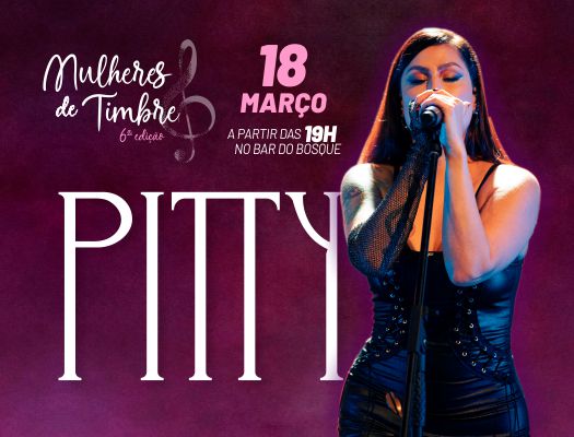 São Carlos Clube - Pitty e Mulheres do Rock se apresentam no dia 18