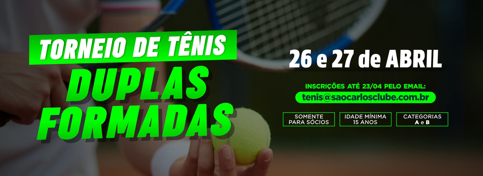 Banner Rotativo São Carlos Clube