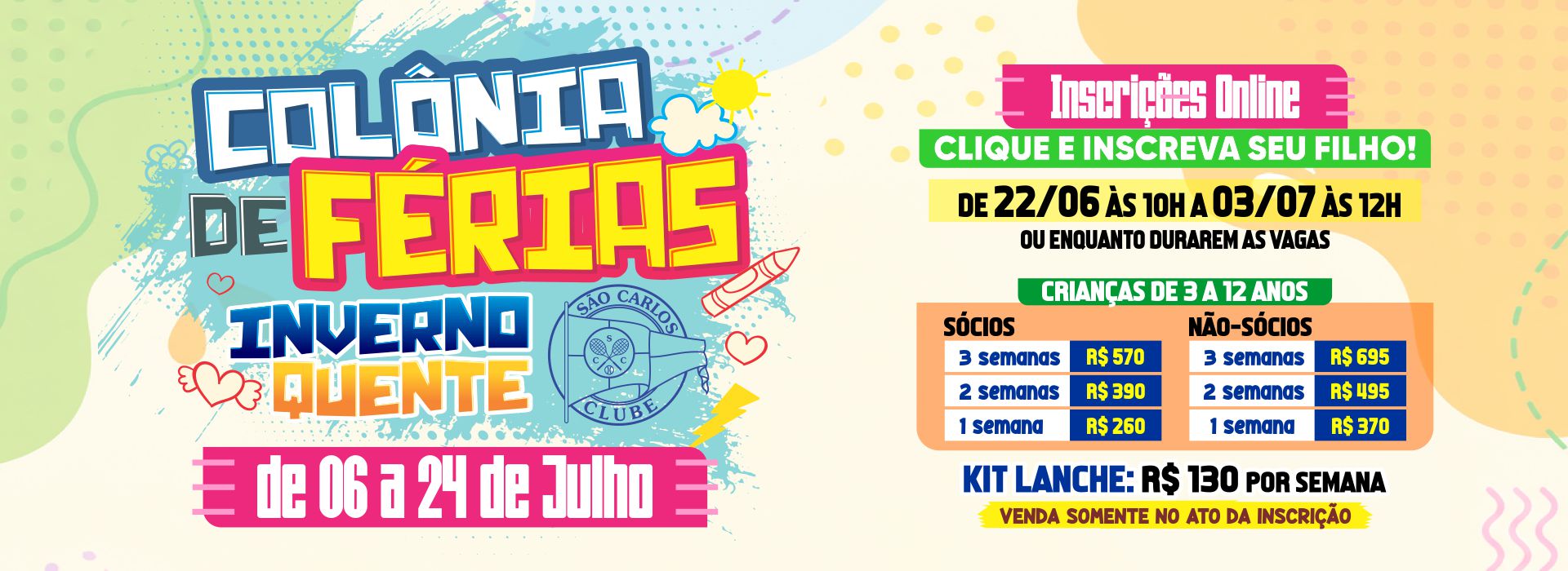 Banner Rotativo São Carlos Clube